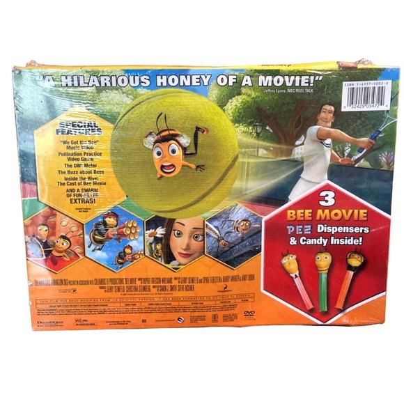 Dreamworks BEE Movie DVD 3 PEZ Dispenser Set Wal-Mart Exclusive 2007 NWB - Picture 2 of 4